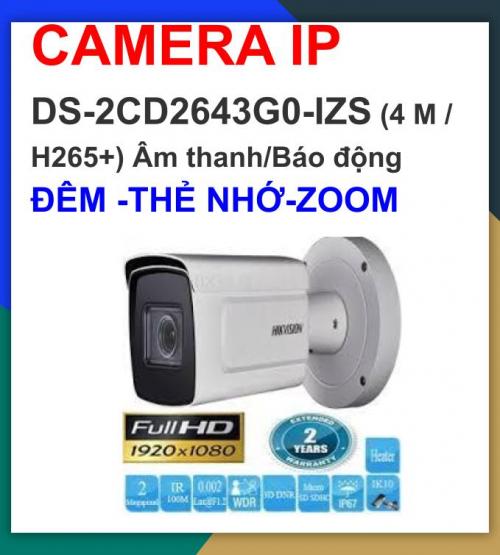 Hikvision camera IP_DS-2CD2643G0-IZS (4 M /...