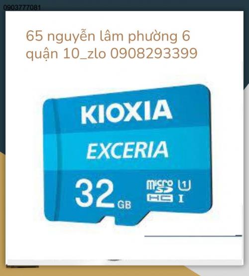 Thẻ Nhớ KIOXIA 32Gb class 10 100Mb/s...