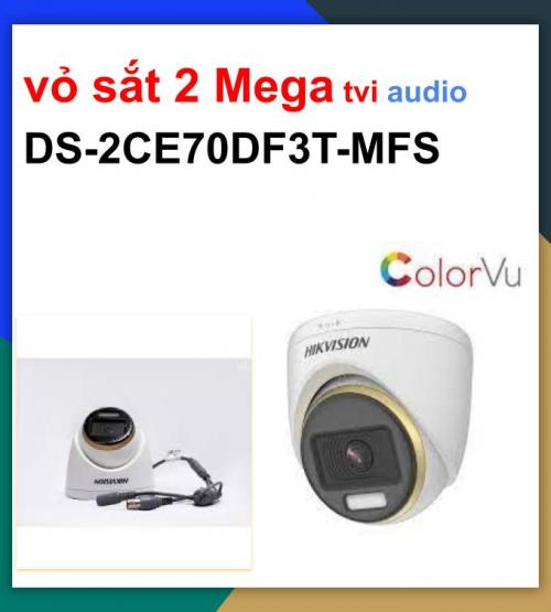 Hikvision camera TVI_DS-2CE70DF3T-MFS vỏ sắt micro thu âm_khuyến mãi tháng 7 giảm thêm 24%