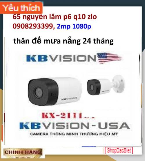 Camera kbvision chuẩn cvi 4 in 1 hồng ngoại 2.0 Megapixel KBVISION KX-a2111C4 - Hàng Chính Hãng
